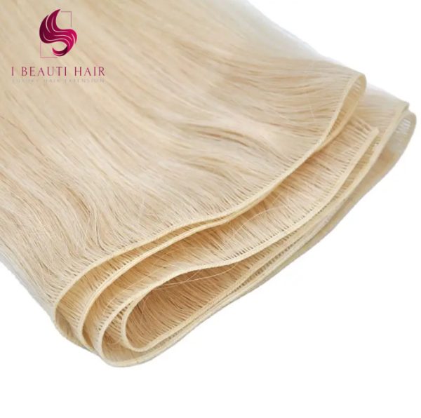 Hot Selling Invisible Double Drawn European Cuticle Genius Weft Hair Extension - 图片 3