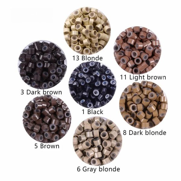 Nano Ring Beads Cooper Silicone Ring for Hair Extension - Image 2