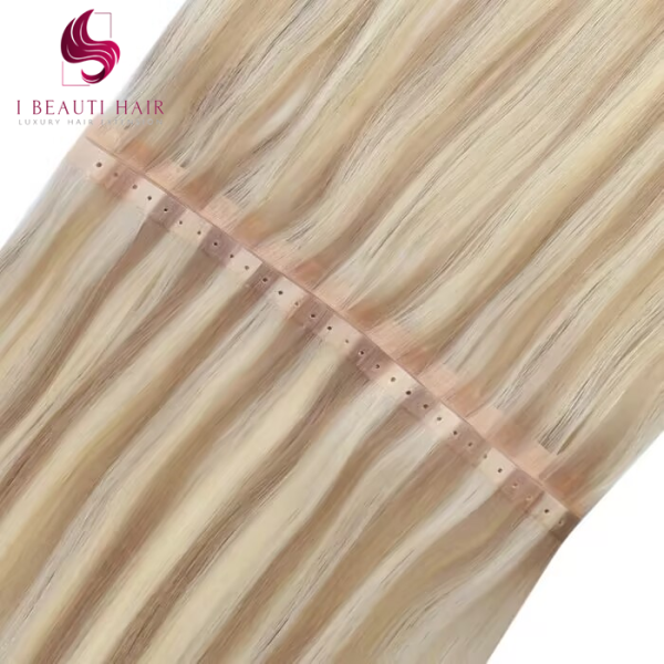Hole Weft Extenion Double Drawn Raw European Hair - 图片 2