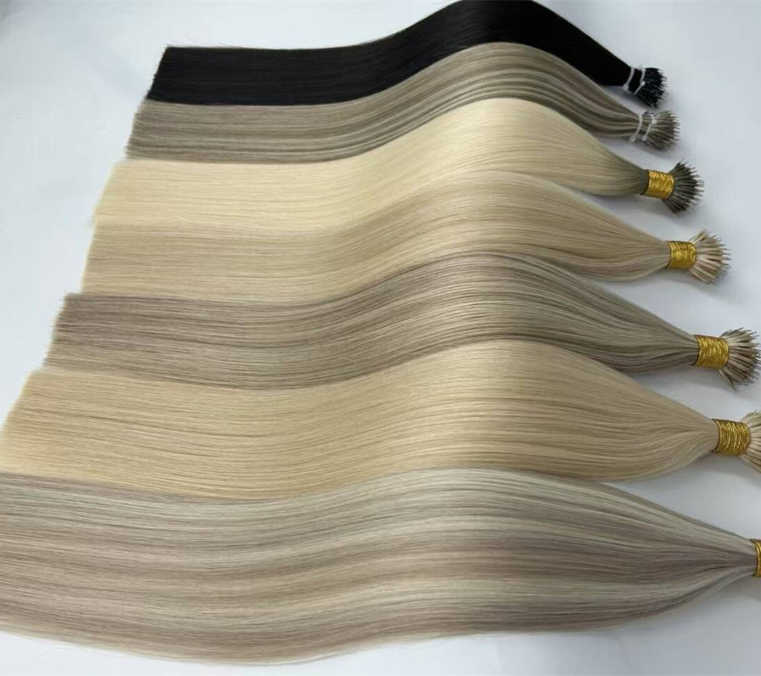 Nano Ring Hair extension Double drawn Pre-bonded hair - 图片 3