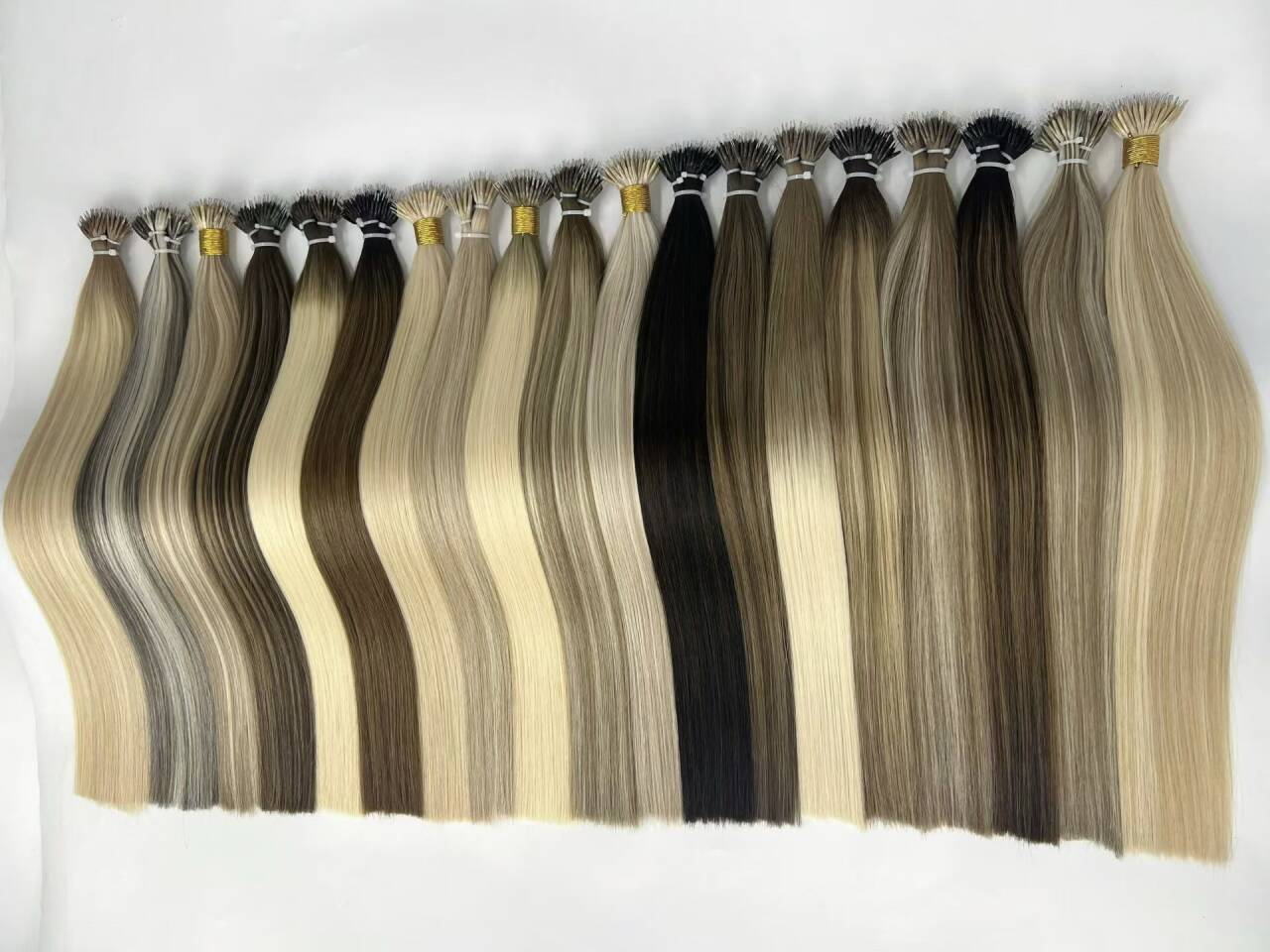 Nano Ring Hair extension Double drawn Pre-bonded hair - 图片 2