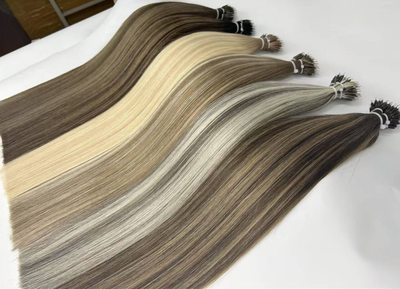 Nano Ring Hair extension Double drawn Pre-bonded hair