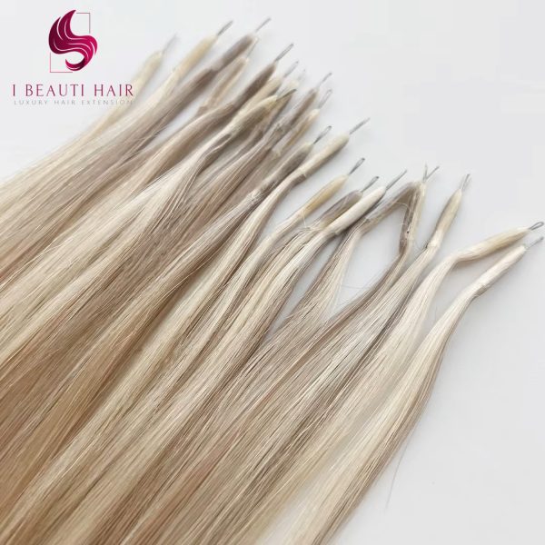 Nano Ring Hair extension 1g each strand Double drawn Pre-bonded hair - 图片 2
