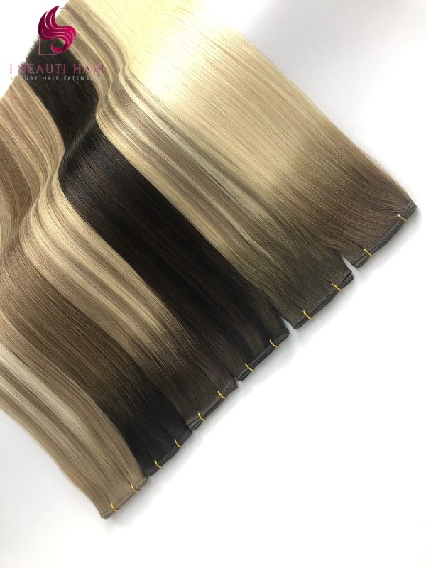 Genius weft Double Drawn European Cuticle Genius Weft Hair Extension - 图片 2