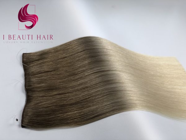Halo Hair Extension Ombre Double Drawn Hair factory wholesale