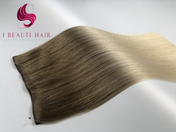 Halo Hair Extension Ombre Double Drawn Hair factory wholesale - 图片 2