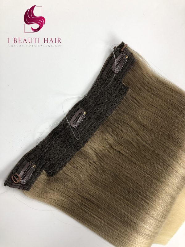 Halo Hair Extension Ombre Double Drawn Hair factory wholesale - 图片 3