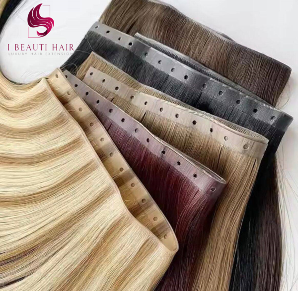 Hole Weft Extenion Injected PU weft Hair Extension - 图片 3