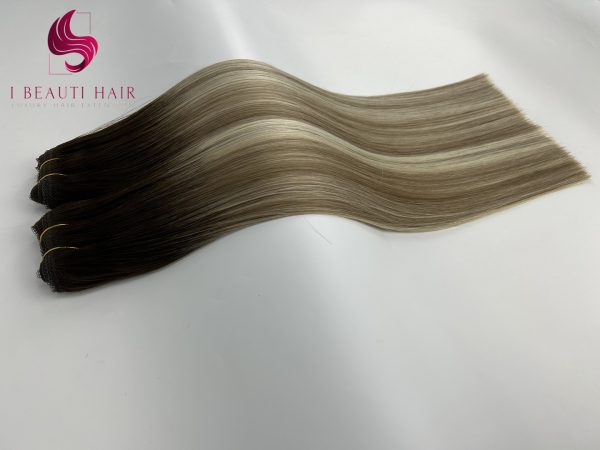 Lace Weft Double Drawn European Hair Extension - 图片 2
