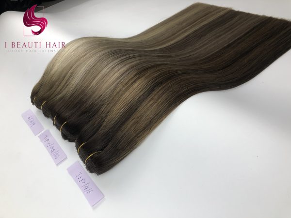 Lace Weft Double Drawn European Hair Extension - 图片 3