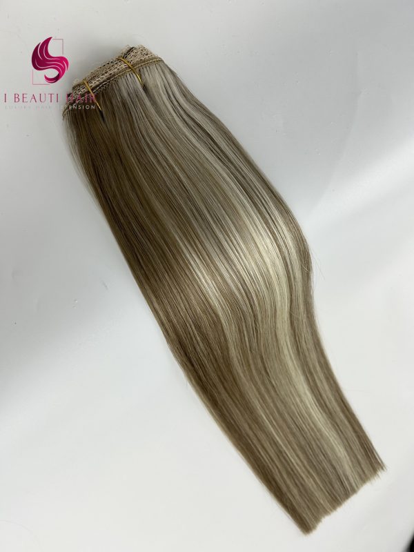 Lace Weft Double Drawn European Hair Extension Factory - 图片 2