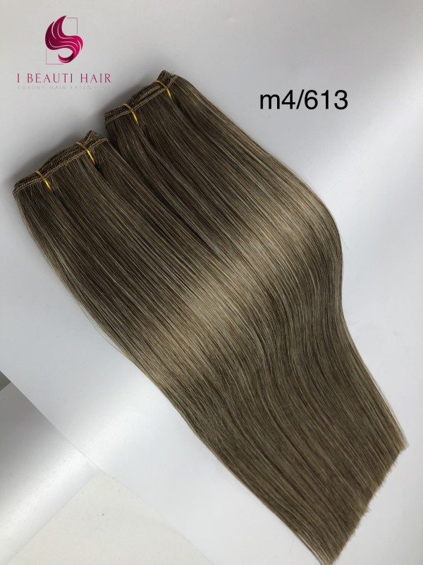 Machine Weft Double Drawn Hair Extension Mixed Color - 图片 3