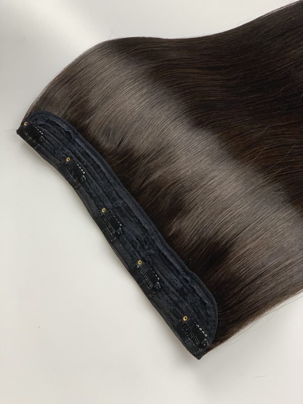 One piece Clip in Hair Extension #4 Double Drawn Hair factory wholesale - 图片 3