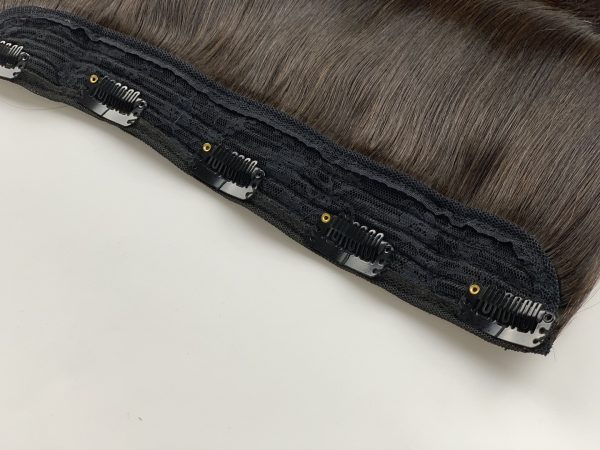 One piece Clip in Hair Extension #4 Double Drawn Hair factory wholesale - 图片 2