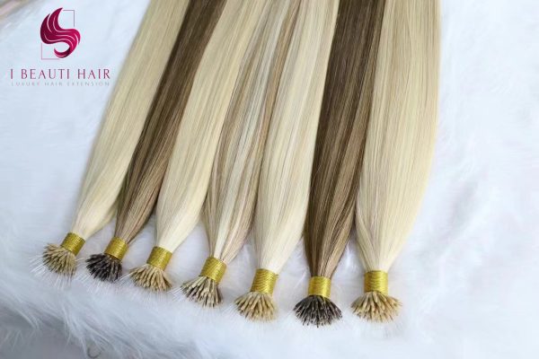 Plastic Nano Ring Hair extension 1g each strand Double drawn Pre-bonded hair - 图片 3