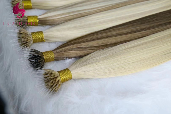Plastic Nano Ring Hair extension 1g each strand Double drawn Pre-bonded hair - 图片 2